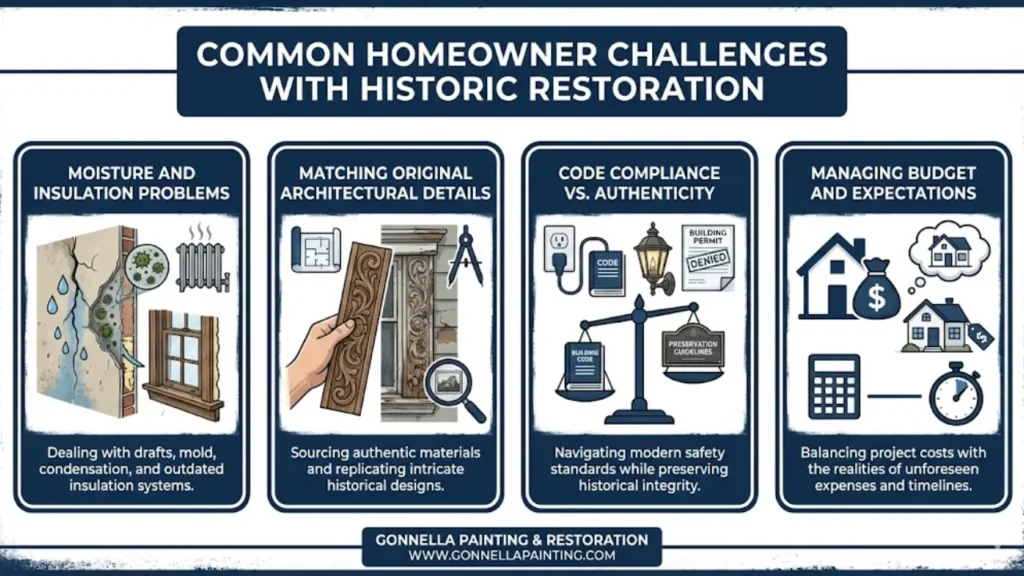 Common Homeowner Challenges with Historic Restoration